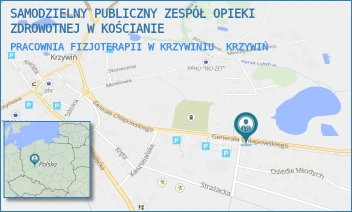 PRACOWNIA FIZJOTERAPII W KRZYWINIU - SAMODZIELNY PUBLICZNY ZESPÓŁ OPIEKI ZDROWOTNEJ W KOŚCIANIE - CHŁAPOWSKIEGO 34,  KRZYWIŃ