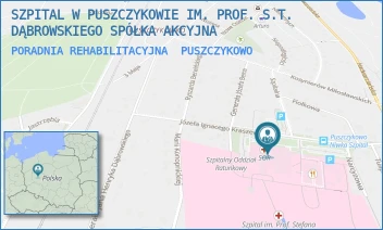 PORADNIA REHABILITACYJNA - SZPITAL W PUSZCZYKOWIE IM. PROF. S.T. DĄBROWSKIEGO SPÓŁKA AKCYJNA - KRASZEWSKIEGO 11,  PUSZCZYKOWO