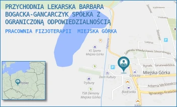 PRACOWNIA FIZJOTERAPII - PRZYCHODNIA LEKARSKA BARBARA BOGACKA-GANCARCZYK SPÓŁKA Z OGRANICZONĄ ODPOWIEDZIALNOŚCIĄ - PL. KORCZAKA 1,  MIEJSKA GÓRKA