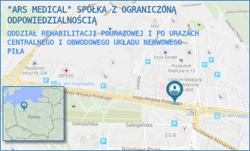 ODDZIAŁ REHABILITACJI POURAZOWEJ I PO URAZACH CENTRALNEGO I OBWODOWEGO UKŁADU NERWOWEGO - "ARS MEDICAL" SPÓŁKA Z OGRANICZONĄ ODPOWIEDZIALNOŚCIĄ - AL. WOJSKA POLSKIEGO 43/-,  PIŁA