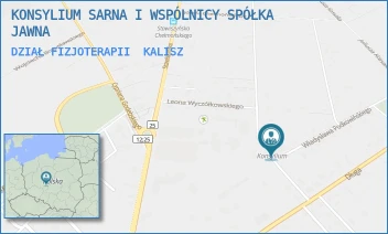 DZIAŁ FIZJOTERAPII - KONSYLIUM SARNA I WSPÓLNICY SPÓŁKA JAWNA - WŁADYSŁAWA PODKOWIŃSKIEGO 2,  KALISZ
