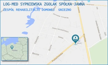 ZESPÓŁ REHABILITACJI DOMOWEJ - LOG-MED SPÓŁKA Z OGRANICZONĄ ODPOWIEDZIALNO - UL. PUSTACHOWSKA 1,  GNIEZNO