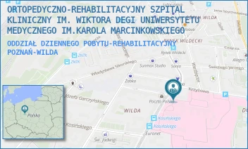 ODDZIAŁ DZIENNEGO POBYTU-REHABILITACYJNY - ORTOPEDYCZNO-REHABILITACYJNY SZPITAL KLINICZNY IM. WIKTORA DEGI UNIWERSYTETU MEDYCZNEGO IM.KAROLA MARCINKOWSKIEGO - 28 CZERWCA 1956R. 135/147,  POZNAŃ-WILDA