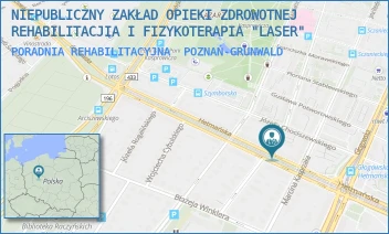 PORADNIA REHABILITACYJNA - NIEPUBLICZNY ZAKŁAD OPIEKI ZDROWOTNEJ REHABILITACJIA I FIZYKOTERAPIA "LASER" - HETMAŃSKA 39,  POZNAŃ-GRUNWALD
