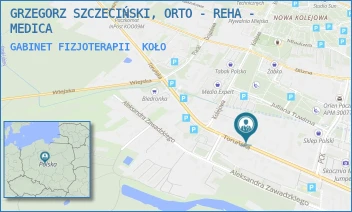 GABINET FIZJOTERAPII - GRZEGORZ SZCZECIŃSKI, ORTO - REHA - MEDICA - TORUŃSKA 82,  KOŁO