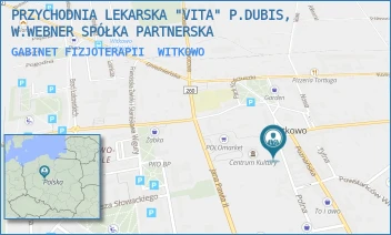 GABINET FIZJOTERAPII - PRZYCHODNIA LEKARSKA "VITA" P.DUBIS, W.WEBNER SPÓŁKA PARTNERSKA - POLNA 4A,  WITKOWO