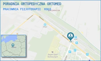 PRACOWNIA FIZJOTERAPII - PORADNIA ORTOPEDYCZNA ORTOMED - KOLEJOWA 19,  KOŁO