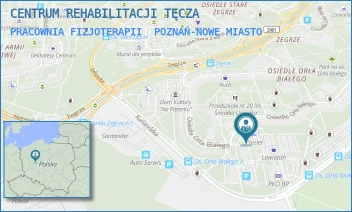 PRACOWNIA FIZJOTERAPII - CENTRUM REHABILITACJI TĘCZA - ORŁA BIAŁEGO 46,  POZNAŃ-NOWE MIASTO