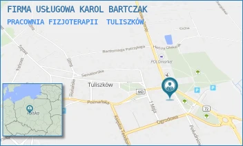 PRACOWNIA FIZJOTERAPII - FIRMA USŁUGOWA KAROL BARTCZAK - POWSTAŃCÓW STYCZNIOWYCH 1863R. 10,  TULISZKÓW