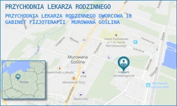 PRZYCHODNIA LEKARZA RODZINNEGO DWORCOWA 10 GABINET FIZJOTERAPII - PRZYCHODNIA LEKARZA RODZINNEGO - DWORCOWA 10,  MUROWANA GOŚLINA