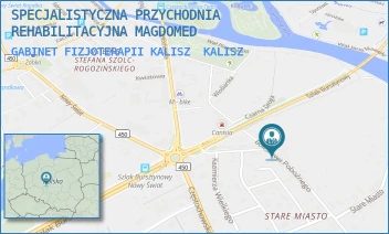 GABINET FIZJOTERAPII KALISZ - SPECJALISTYCZNA PRZYCHODNIA REHABILITACYJNA MAGDOMED - BOLESŁAWA POBOŻNEGO 20,  KALISZ