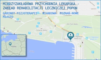 GABINET FIZJOTERAPII - WIANKOWA - MIEDZYZAKŁADOWA PRZYCHODNIA LEKARSKA - ZAKŁAD REHABILITACJI LECZNICZEJ POPON - WIANKOWA 3,  POZNAŃ-NOWE MIASTO
