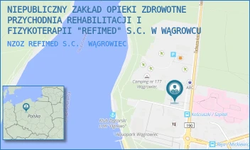 NZOZ REFIMED S.C. - NIEPUBLICZNY ZAKŁAD OPIEKI ZDROWOTNE PRZYCHODNIA REHABILITACJI I FIZYKOTERAPII "REFIMED" S.C. W WĄGROWCU - KOŚCIUSZKI 53,  WĄGROWIEC