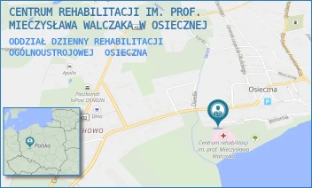 ODDZIAŁ DZIENNY REHABILITACJI OGÓLNOUSTROJOWEJ - CENTRUM REHABILITACJI IM. PROF. MIECZYSŁAWA WALCZAKA W OSIECZNEJ - ZAMKOWA 2,  OSIECZNA