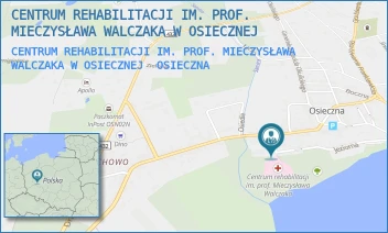 CENTRUM REHABILITACJI IM. PROF. MIECZYSŁAWA WALCZAKA W OSIECZNEJ - CENTRUM REHABILITACJI IM. PROF. MIECZYSŁAWA WALCZAKA W OSIECZNEJ - ZAMKOWA 2,  OSIECZNA