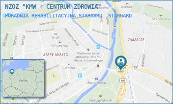 PORADNIA REHABILITACYJNA STARGARD - NZOZ "KMW - CENTRUM ZDROWIA" - I BRYGADY 18,  STARGARD