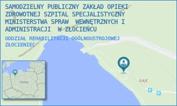 ODDZIAŁ REHABILITACJI OGÓLNOUSTROJOWEJ - SAMODZIELNY PUBLICZNY ZAKŁAD OPIEKI ZDROWOTNEJ SZPITAL SPECJALISTYCZNY  MINISTERSTWA SPRAW  WEWNĘTRZNYCH I ADMINISTRACJI  W ZŁOCIEŃCU - KAŃSKO 1,  ZŁOCIENIEC