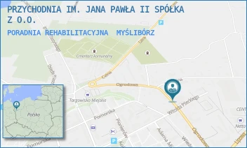 PORADNIA REHABILITACYJNA - PRZYCHODNIA IM. JANA PAWŁA II SPÓŁKA Z O.O. - OGRODOWA 9,  MYŚLIBÓRZ