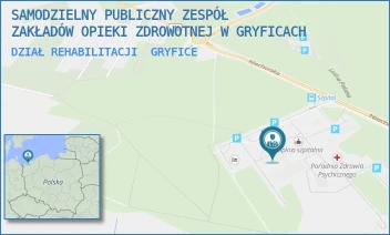 DZIAŁ REHABILITACJI - SAMODZIELNY PUBLICZNY ZESPÓŁ ZAKŁADÓW OPIEKI ZDROWOTNEJ W GRYFICACH - NIECHORSKA 27,  GRYFICE