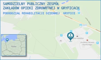 PODODDZIAŁ REHABILITACJI DZIENNEJ - SAMODZIELNY PUBLICZNY ZESPÓŁ ZAKŁADÓW OPIEKI ZDROWOTNEJ W GRYFICACH - NIECHORSKA 27,  GRYFICE
