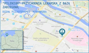 DZIAŁ FIZJOTERAPII - "MILENIUM" PRZYCHODNIA LEKARSKA Z BAZĄ ZABIEGOWĄ - ŁOPUSKIEGO 38,  KOŁOBRZEG