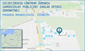 PORADNIA REHABILITACJI - SZCZECIŃSKIE CENTRUM ZDROWIA SAMODZIELNY PUBLICZNY ZAKŁAD OPIEKI ZDROWOTNEJ - JÓZEFA ROMANA 11-13,  SZCZECIN