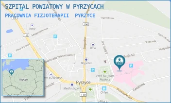 PRACOWNIA FIZJOTERAPII - SZPITAL POWIATOWY W PYRZYCACH - JANA PAWŁA II 2,  PYRZYCE