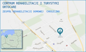 ZESPÓŁ REHABILITACJI DOMOWEJ - CENTRUM REHABILITACJI I TURYSTYKI ORTOCARE - JULIANA TUWIMA 10,  CHOSZCZNO