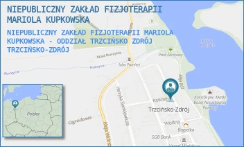 NIEPUBLICZNY ZAKŁAD FIZJOTERAPII MARIOLA KUPKOWSKA - ODDZIAŁ TRZCIŃSKO ZDRÓJ - NIEPUBLICZNY ZAKŁAD FIZJOTERAPII  MARIOLA KUPKOWSKA - 2-GO LUTEGO 12,  TRZCIŃSKO-ZDRÓJ