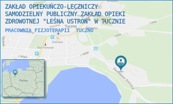 PRACOWNIA FIZJOTERAPII - ZAKŁAD OPIEKUŃCZO-LECZNICZY SAMODZIELNY PUBLICZNY ZAKŁAD OPIEKI ZDROWOTNEJ "LEŚNA USTROŃ" W TUCZNIE - STASZICA 5,  TUCZNO