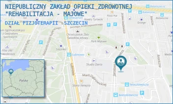 DZIAŁ FIZJOTERAPII - NIEPUBLICZNY ZAKŁAD OPIEKI ZDROWOTNEJ "REHABILITACJA - MAJOWE" - IWASZKIEWICZA 89,  SZCZECIN