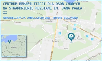 REHABILITACJA AMBULATORYJNA - CENTRUM REHABILITACJI DLA OSÓB CHORYCH NA STWARDNIENIE ROZSIANE IM. JANA PAWŁA II - SZPITALNA 5,  BORNE SULINOWO
