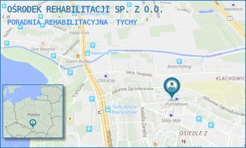 PORADNIA REHABILITACYJNA - OŚRODEK REHABILITACJI SP. Z O.O. - UL. ALFONSA ZGRZEBNIOKA 22,  TYCHY