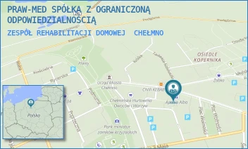ZESPÓŁ REHABILITACJI DOMOWEJ - PRAW-MED SPÓŁKA Z OGRANICZONĄ ODPOWIEDZIALNOŚCIĄ - DWORCOWA 18,  CHEŁMNO