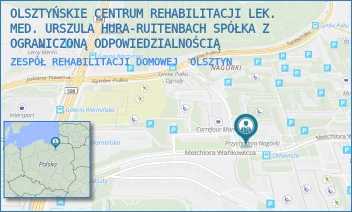 ZESPÓŁ REHABILITACJI DOMOWEJ - OLSZTYŃSKIE CENTRUM REHABILITACJI LEK. MED. URSZULA HURA-RUITENBACH SPÓŁKA Z OGRANICZONĄ ODPOWIEDZIALNOŚCIĄ - WAŃKOWICZA 5,  OLSZTYN