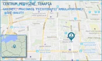 GABINET, PRACOWNIA FIZJOTERAPII AMBULATORYJNEJ - CENTRUM MEDYCZNE TERAPIA - UL. MŁYNARSKA 37/41,  ŁÓDŹ-BAŁUTY