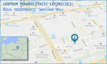 DZIAŁ FIZJOTERAPII - CENTRUM REHABILITACJI LECZNICZEJ - SREBRNA 3,  WARSZAWA WOLA
