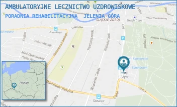 PORADNIA REHABILITACYJNA - AMBULATORYJNE LECZNICTWO UZDROWISKOWE - UL. CERVI 14,  JELENIA GÓRA