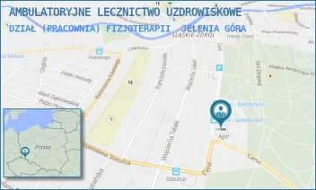 DZIAŁ (PRACOWNIA) FIZJOTERAPII - AMBULATORYJNE LECZNICTWO UZDROWISKOWE - UL. CERVI 14,  JELENIA GÓRA