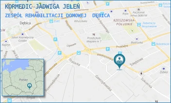 ZESPÓŁ REHABILITACJI DOMOWEJ - KORMEDIC JADWIGA JELEŃ - UL. WIELOPOLSKA 62,  DĘBICA