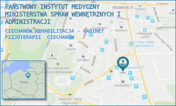 CIECHANÓW REHABILITACJA - GABINET FIZJOTERAPII - PAŃSTWOWY INSTYTUT MEDYCZNY MINISTERSTWA SPRAW WEWNĘTRZNYCH I ADMINISTRACJI - MICKIEWICZA 8,  CIECHANÓW
