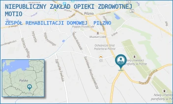 ZESPÓŁ REHABILITACJI DOMOWEJ - NIEPUBLICZNY ZAKŁAD OPIEKI ZDROWOTNEJ MOTIO - UL. WĘGIERSKA 53,  PILZNO