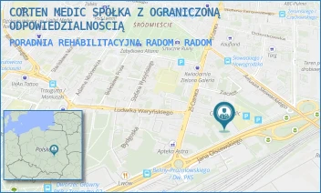 PORADNIA REHABILITACYJNA RADOM - CORTEN MEDIC SPÓŁKA Z OGRANICZONĄ ODPOWIEDZIALNOŚCIĄ - BELINY PRAZMOWSKIEGO 33 A,  RADOM