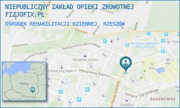 OŚRODEK REHABILITACJI DZIENNEJ - FIZJOFIX.PL SPÓŁKA Z OGRANICZONĄ ODPOWIEDZIALNOŚCIĄ - UL. STEFANA STARZYŃSKIEGO 5A,  RZESZÓW