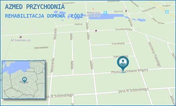REHABILITACJA DOMOWA - AZMED PRZYCHODNIA - UL. INŻ. PILOTA WIGURY 21,  ŁÓDŹ