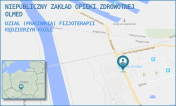 DZIAŁ (PRACOWNIA) FIZJOTERAPII - NIEPUBLICZNY ZAKŁAD OPIEKI ZDROWOTNEJ OLMED - UL. PORTOWA 70,  KĘDZIERZYN-KOŹLE
