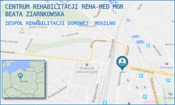 ZESPÓŁ REHABILITACJI DOMOWEJ - CENTRUM REHABILITACJI REHA­MED MGR BEATA ZIARNKOWSKA - JÓZEFA HALLERA 41,  MOGILNO