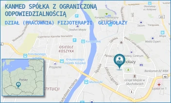 DZIAŁ (PRACOWNIA) FIZJOTERAPII - KANMED SPÓŁKA Z OGRANICZONĄ ODPOWIEDZIALNOŚCIĄ - UL. RYNEK 12-14,  GŁUCHOŁAZY