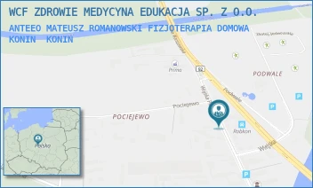 ANTEEO MATEUSZ ROMANOWSKI FIZJOTERAPIA DOMOWA KONIN - WCF ZDROWIE MEDYCYNA EDUKACJA SP. Z O.O. - WOJSKA POLSKIEGO 16,  KONIN