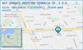 DZIAŁ (PRACOWNIA) FIZJOTERAPII - WCF ZDROWIE MEDYCYNA EDUKACJA SP. Z O.O. - ŁOMŻYŃSKA 1,  POZNAŃ-NOWE MIASTO
